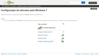 
                            9. 1.2. Configuração da eduroam pelo Windows 7 - Ajuda - Artigo - UFGD