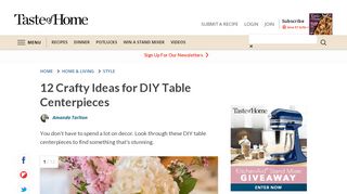 
                            6. 12 Crafty Ideas for DIY Table Centerpieces | Taste of Home