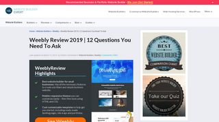 
                            9. 12 Crucial Things You Need to Know (Weebly Review) | Feb 19