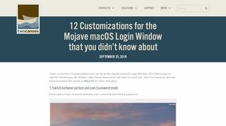 
                            11. 12 Customizations for the Mojave macOS Login Window that you didn ...