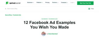 
                            13. 12 Facebook Ad Examples You Wish You Made | Sprout Social