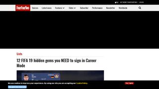 
                            13. 12 FIFA 19 hidden gems you NEED to sign in Career Mode ...