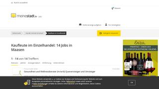 
                            12. 12 Jobs Kaufleute im Einzelhandel in Maasen - meinestadt.de