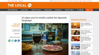 
                            10. 12 signs you've totally nailed the Spanish language - The Local