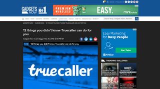 
                            4. 12 things you didn't know Truecaller can do for you | Gadgets Now