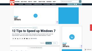
                            6. 12 Tips to Speed up Windows 7 | PCMag.com