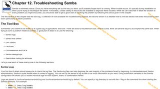 
                            9. 12. Troubleshooting Samba - Samba.org