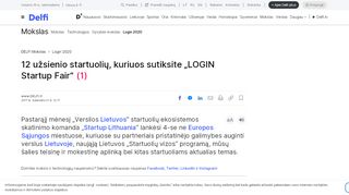 
                            4. 12 užsienio startuolių, kuriuos sutiksite „LOGIN Startup Fair“ - DELFI ...