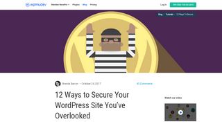 
                            8. 12 Ways to Secure Your WordPress Site You've Overlooked ...