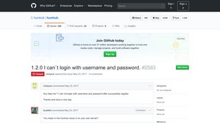 
                            5. 1.2.0 I can`t login with username and password. · Issue #2583 ...