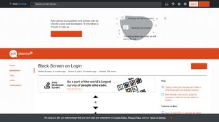 
                            1. 12.04 - Black Screen on Login - Ask Ubuntu