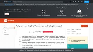 
                            2. 12.10 - Why am I missing the Ubuntu icon on the log-in screen ...