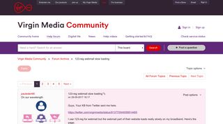 
                            13. 123-reg webmail slow loading - Virgin Media Community