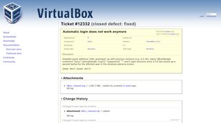 
                            2. 12332 (Automatic login does not work anymore) – Oracle VM VirtualBox