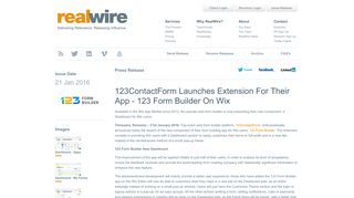
                            12. 123ContactForm Launches Extension For Their App - 123 Form ...