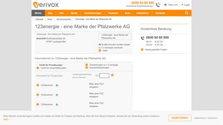 
                            11. 123energie - eine Marke der Pfalzwerke AG - Verivox