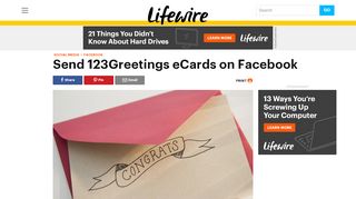
                            6. 123Greetings eCards App on Facebook - Lifewire