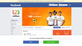 
                            6. 123Milhas - Página inicial | Facebook