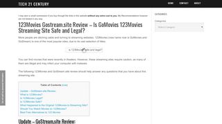 
                            7. 123Movies GoStream.site Review - Is GoMovies ...