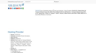 
                            10. 125.22.8.70 Error Analysis (By Tools) - WebsiteSuccessTools.com