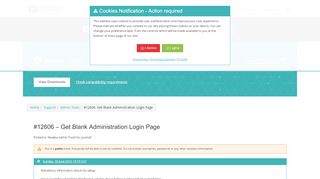 
                            8. 12606 – Get Blank Administration Login Page - Admin Tools