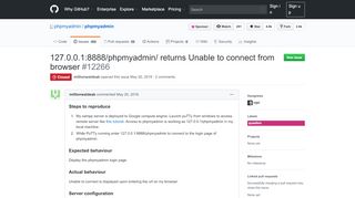
                            13. 127.0.0.1:8888/phpmyadmin/ returns Unable to connect from browser ...