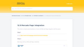 
                            9. 12.9 Mercado Pago integration - Knowledge Base