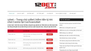 
                            9. 12bet - Link vào 12Bet nhận khuyến mãi mới nhất 2019