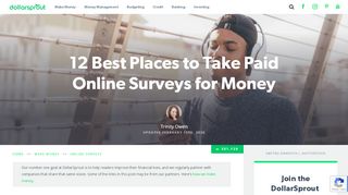 
                            9. 13 Best Places to Take Paid Online Surveys for Money (Up to $50/hr)