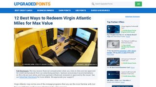 
                            11. 13 Best Ways To Redeem Virgin Atlantic Miles [2019 Update]