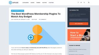 
                            10. 13 Best WordPress Membership Plugins to Match any Budget - 2019