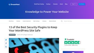 
                            12. 13 Best WordPress Security Plugins - DreamHost.blog