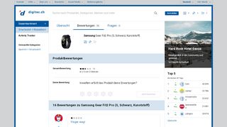 
                            6. 13 Bewertungen zu Samsung Gear Fit2 Pro (S, Schwarz, Kunststoff ...