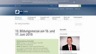 
                            3. 13. Bildungsmesse am 16. und 17. Juni 2019 - IHK Fulda