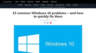 
                            13. 13 common Windows 10 problems – and how to quickly fix them ...