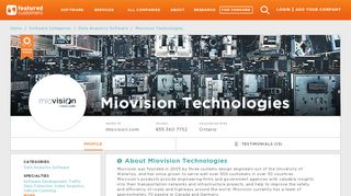 
                            5. 13 Customer Reviews & Customer References of Miovision ...