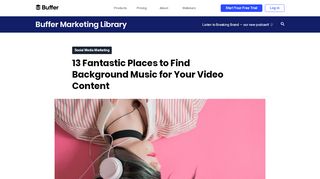 
                            9. 13 Fantastic Places to Find Background Music for Video - Buffer