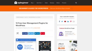 
                            4. 13 Free User Management Plugins for WordPress - WPBeginner
