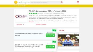 
                            11. 13 Medlife Coupons & Offers - Verified 13 minutes ago - DealSunny