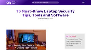 
                            3. 13 Must-Know Laptop Security Tips, Tools and Software - ...