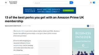 
                            13. 13 of the best perks you get with an Amazon Prime UK membership ...