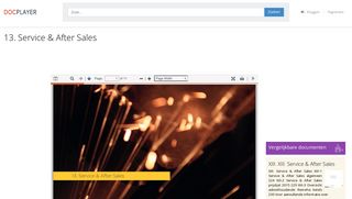 
                            11. 13. Service & After Sales - PDF - DocPlayer.nl