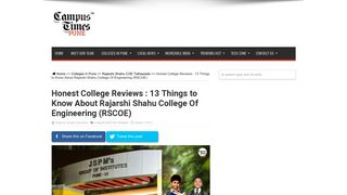 
                            12. 13 things to know about Rajarshi Shahu College Of Engineering