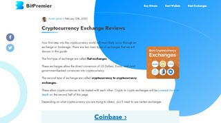 
                            8. 13 Top Best Bitcoin/Cryptocurrency Exchanges (2019 Reviews)