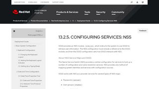 
                            10. 13.2.5. Configuring Services: NSS - Red Hat Customer Portal