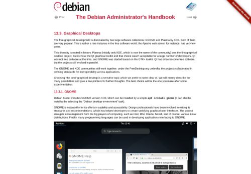 
                            12. 13.3. Graphical Desktops - The Debian Administrator's Handbook