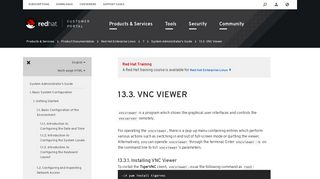 
                            13. 13.3. VNC Viewer - Red Hat Customer Portal