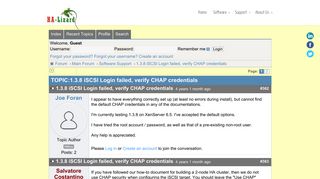 
                            1. 1.3.8 iSCSI Login failed, verify CHAP credentials - HA-Lizard
