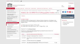 
                            6. 13831/J (XXV. GP) - Studien, die vom BMLVS in Auftrag gegeben ...