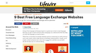 
                            6. 14 Free Language Exchange Websites - Lifewire
